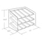 Azar Displays 3 Tier 12 Comp. Cosmetic Nail Polish Display 12"W x 8.5"D x 18.5"H 222483 - alternate 3